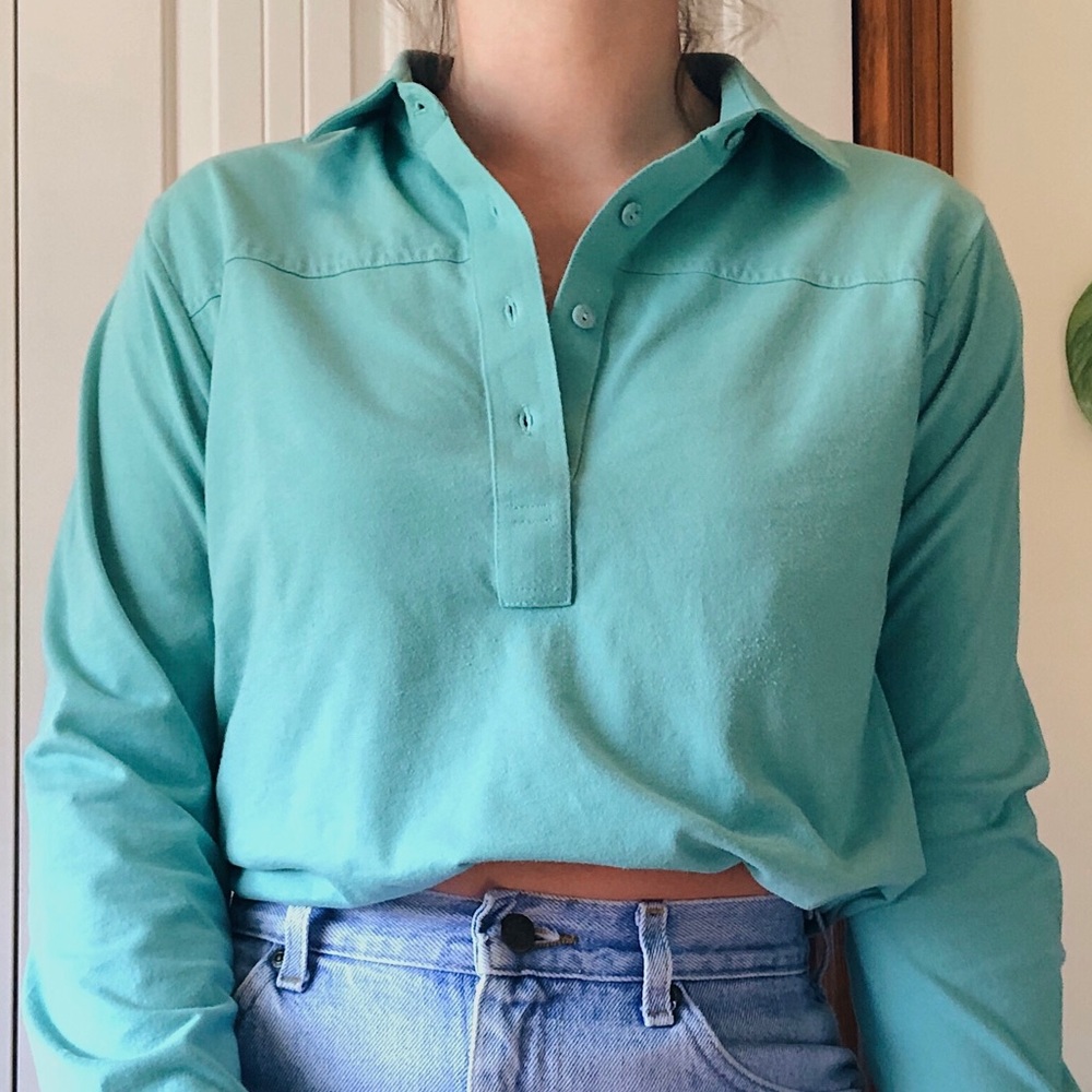 Vintage quarter button down shirt